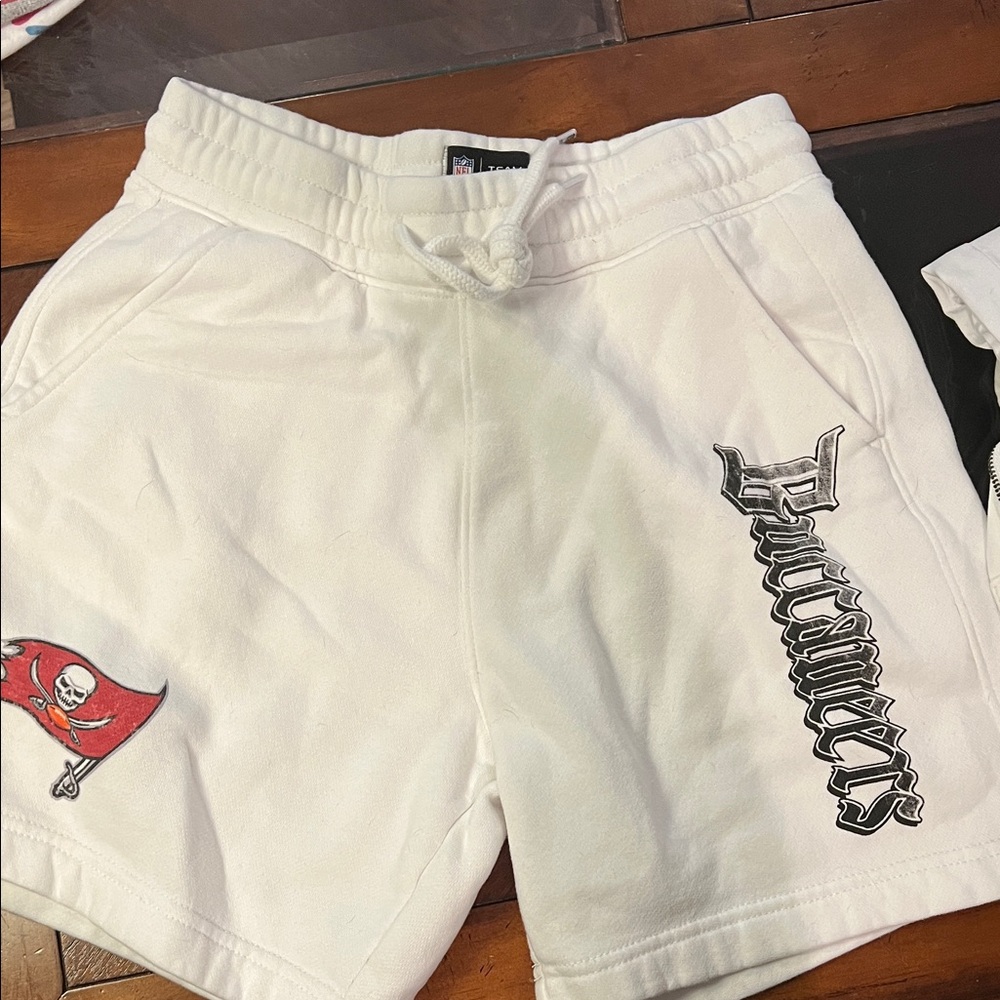 NFL White Buccaneers Athletic Shorts